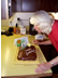 Mary Blowing Out Her Birthday Candles